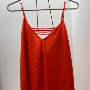 Orange Strappy Tank Top